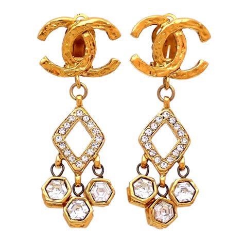 chanel cha nel earrings|real real chanel earrings.